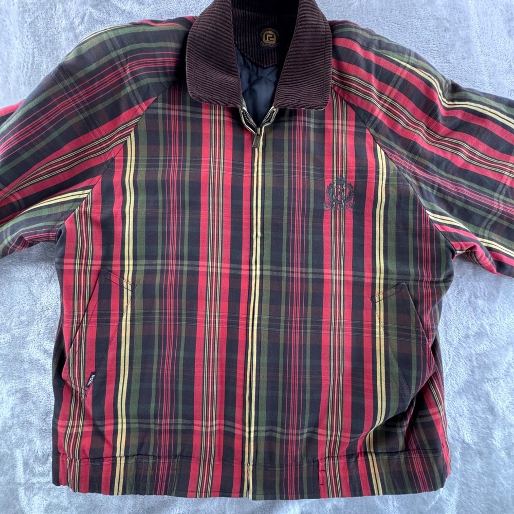 Vintage Plaid Harrington Golf Jacket Womens L‎ Grunge Preppy Tartan Retro - Picture 4 of 16